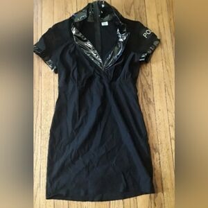 Spirit Plus Halloween Black Policewoman Stretch Costume Dress